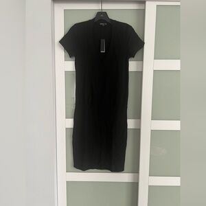 James Perse black t shirt dress size 1